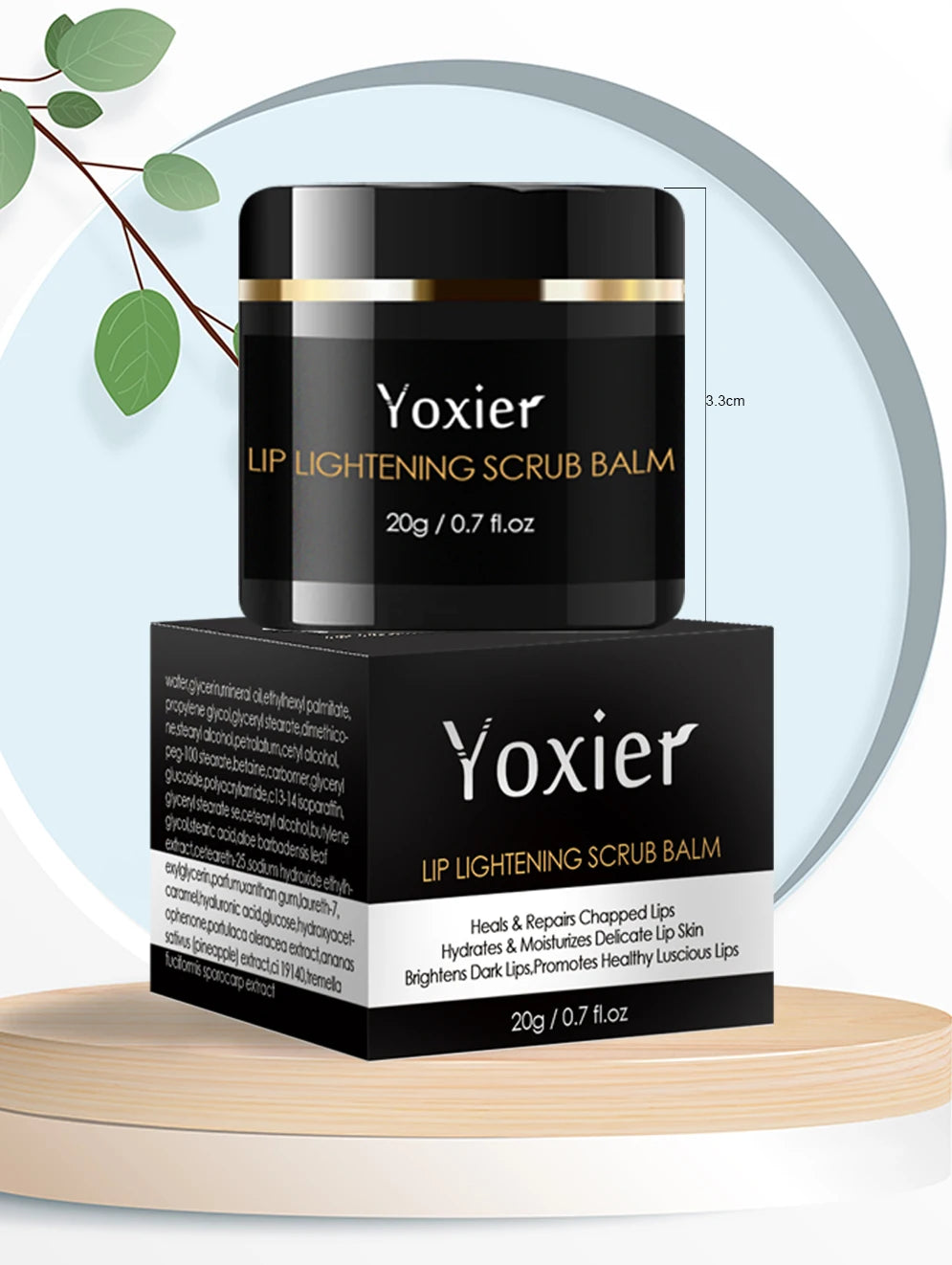 Lip Lightening Scrub Balm Lighten Pigmentation Remove Lip Lines Dead Skin Stains Moisturizing Nourish Brighten Black Lips 20g