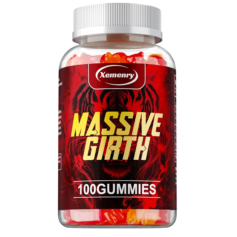 Massive Girth Gummies for Men - Men's Vitality Enhancer, Increase Size and Stamina, Boost Strength and Confidence