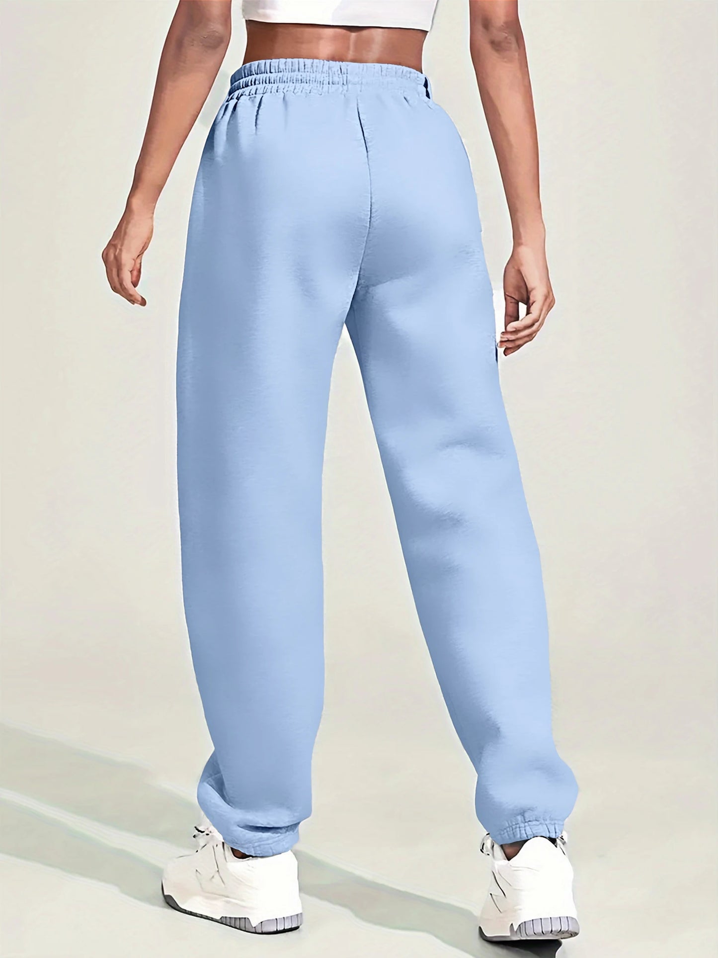 Trendy Baggy Joggers for Women High Waist Soft Sweatpants Casual Trousers for Spring Autumn