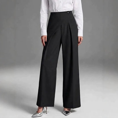 Elegant Straight-Leg Casual Wide-Leg Suit Pants For Women