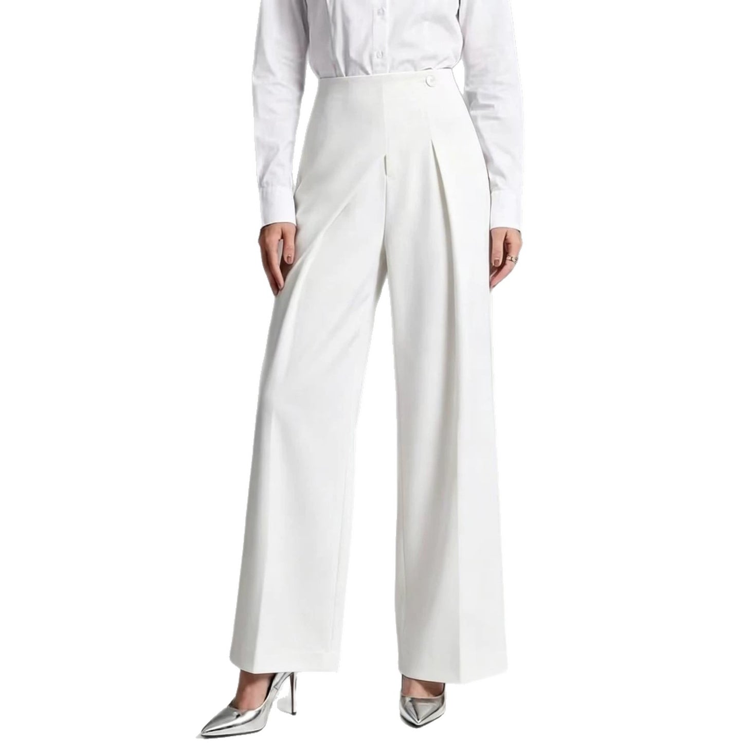 Elegant Straight-Leg Casual Wide-Leg Suit Pants For Women