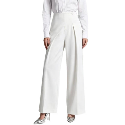 Elegant Straight-Leg Casual Wide-Leg Suit Pants For Women