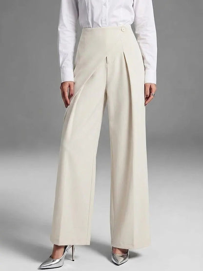 Elegant Straight-Leg Casual Wide-Leg Suit Pants For Women