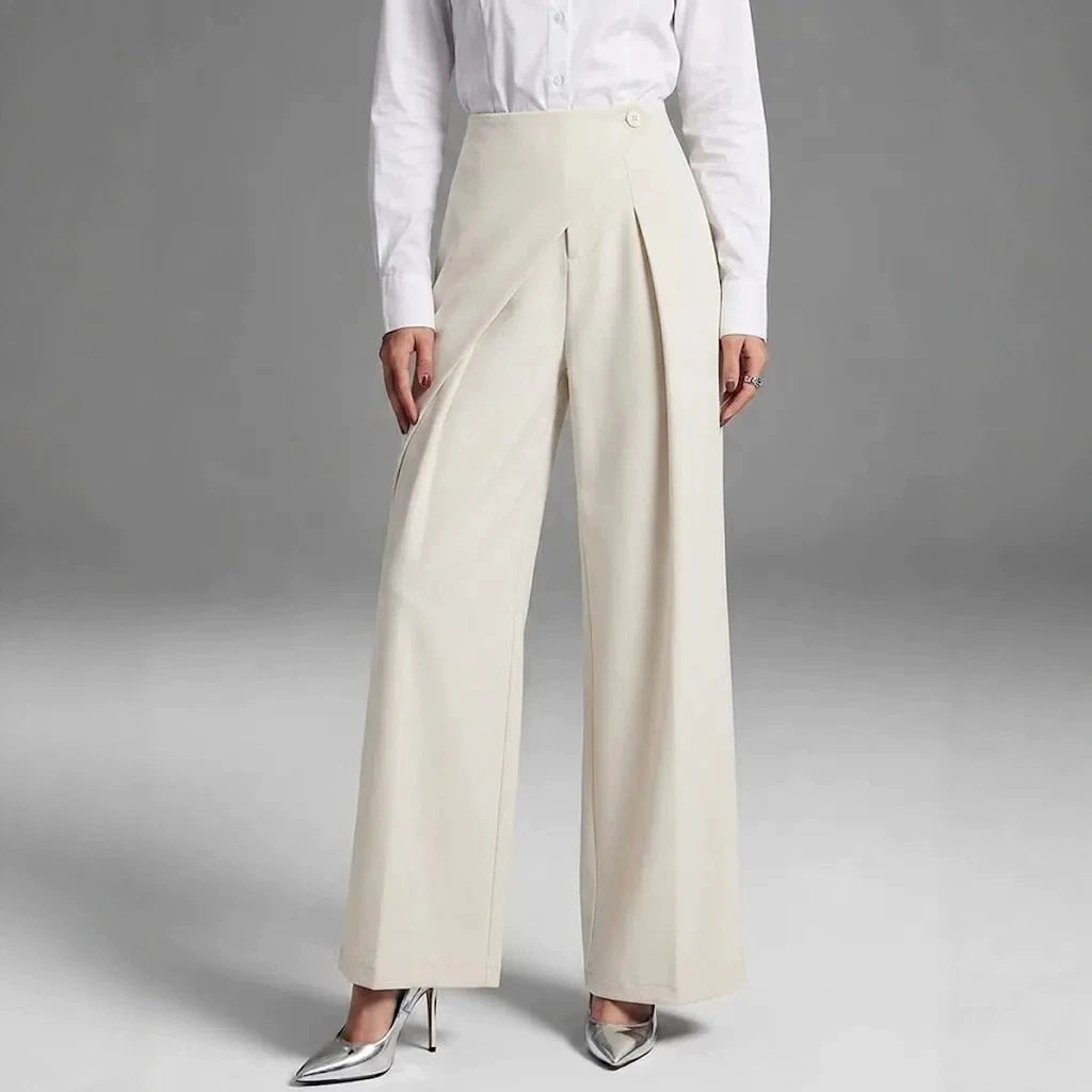 Elegant Straight-Leg Casual Wide-Leg Suit Pants For Women