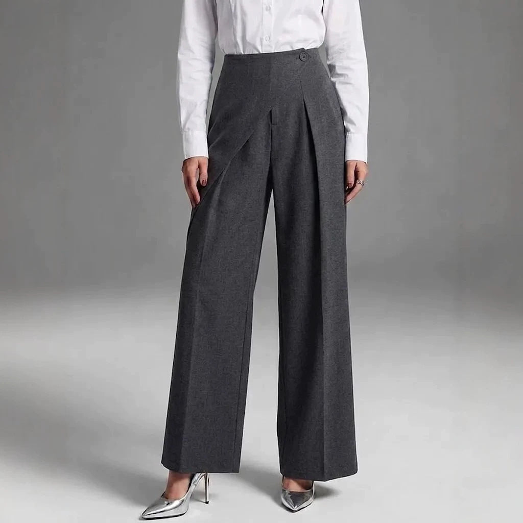 Elegant Straight-Leg Casual Wide-Leg Suit Pants For Women