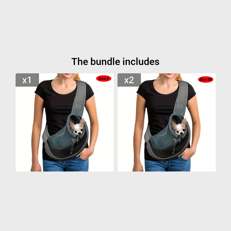 Reflective Pet Sling Carrier Breathable Mesh Travel Safe Sling Carrier For Pets Outgoing