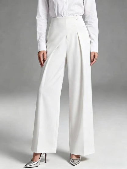 Elegant Straight-Leg Casual Wide-Leg Suit Pants For Women