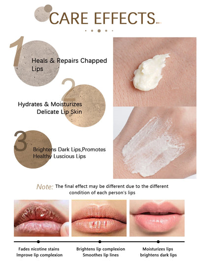 Lip Lightening Scrub Balm Lighten Pigmentation Remove Lip Lines Dead Skin Stains Moisturizing Nourish Brighten Black Lips 20g