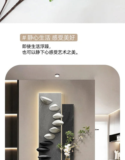 Living room decoration painting, light luxury, high-end feeling, background wall hanging painting.