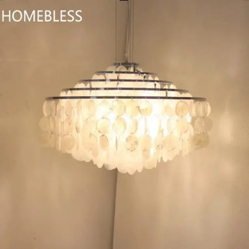 Shell chandelier room decoration living  bed Art Chandelier creative designer lamp restaurant Nordic style