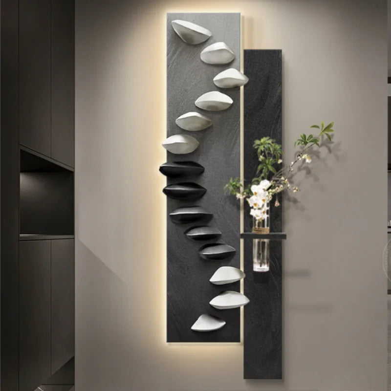 Living room decoration painting, light luxury, high-end feeling, background wall hanging painting.