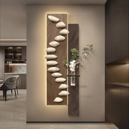 Living room decoration painting, light luxury, high-end feeling, background wall hanging painting.