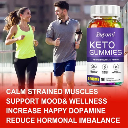 Keto Gummies 1000MG - Burn Fat, Promote Metabolism, and Increase Vitality, Relieves Bloating, Helps Detoxification and Cleansing