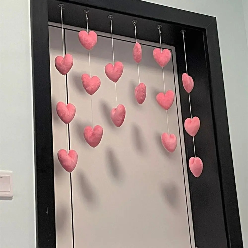 Partition Girls Room Decor High Beauty Women Gift Door Hanging Curtain Love Hearts Pendant Home Decor Door Curtain Ornaments