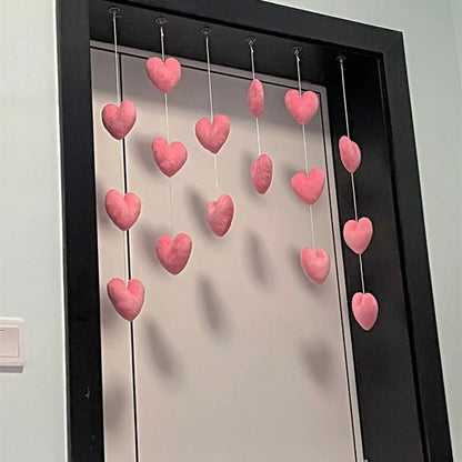 Partition Girls Room Decor High Beauty Women Gift Door Hanging Curtain Love Hearts Pendant Home Decor Door Curtain Ornaments