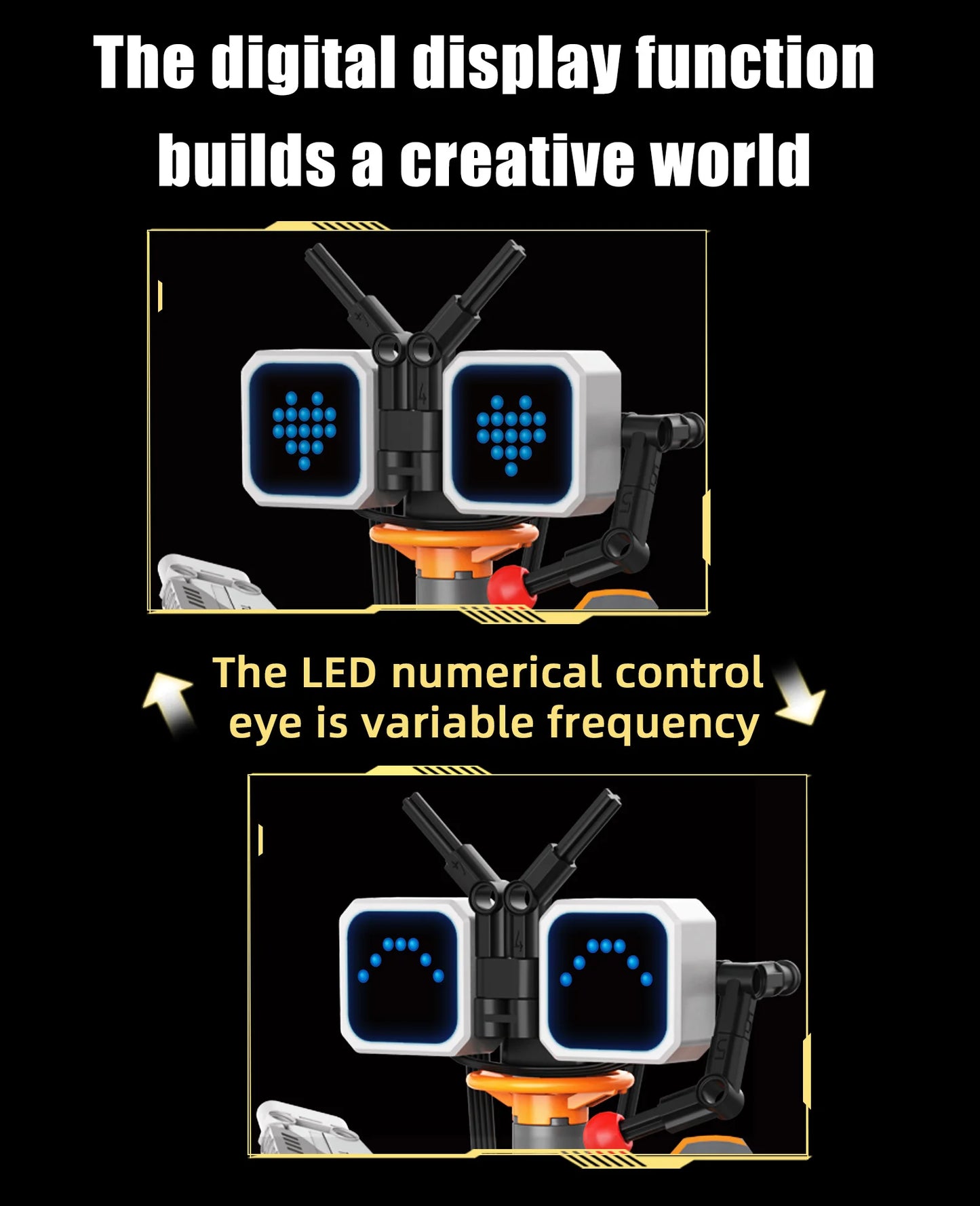 5-in-1 transforming robot model assembly toy, electric robot building blocks toys, educational toy, children's birthday gift.
