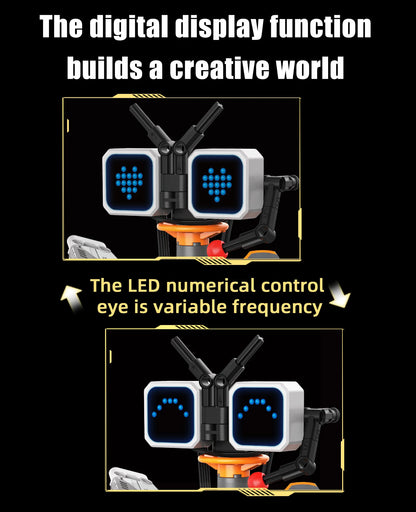 5-in-1 transforming robot model assembly toy, electric robot building blocks toys, educational toy, children's birthday gift.