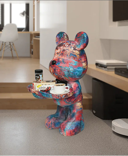 Living Room End Tables Home Decor Nordic Coffee Table Resin Ornaments Modern Tea Table Indoor Tray Decoration Sofa Side Tables