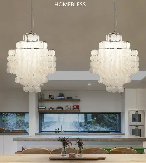 Shell chandelier room decoration living  bed Art Chandelier creative designer lamp restaurant Nordic style