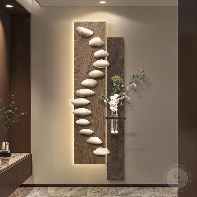 Living room decoration painting, light luxury, high-end feeling, background wall hanging painting.