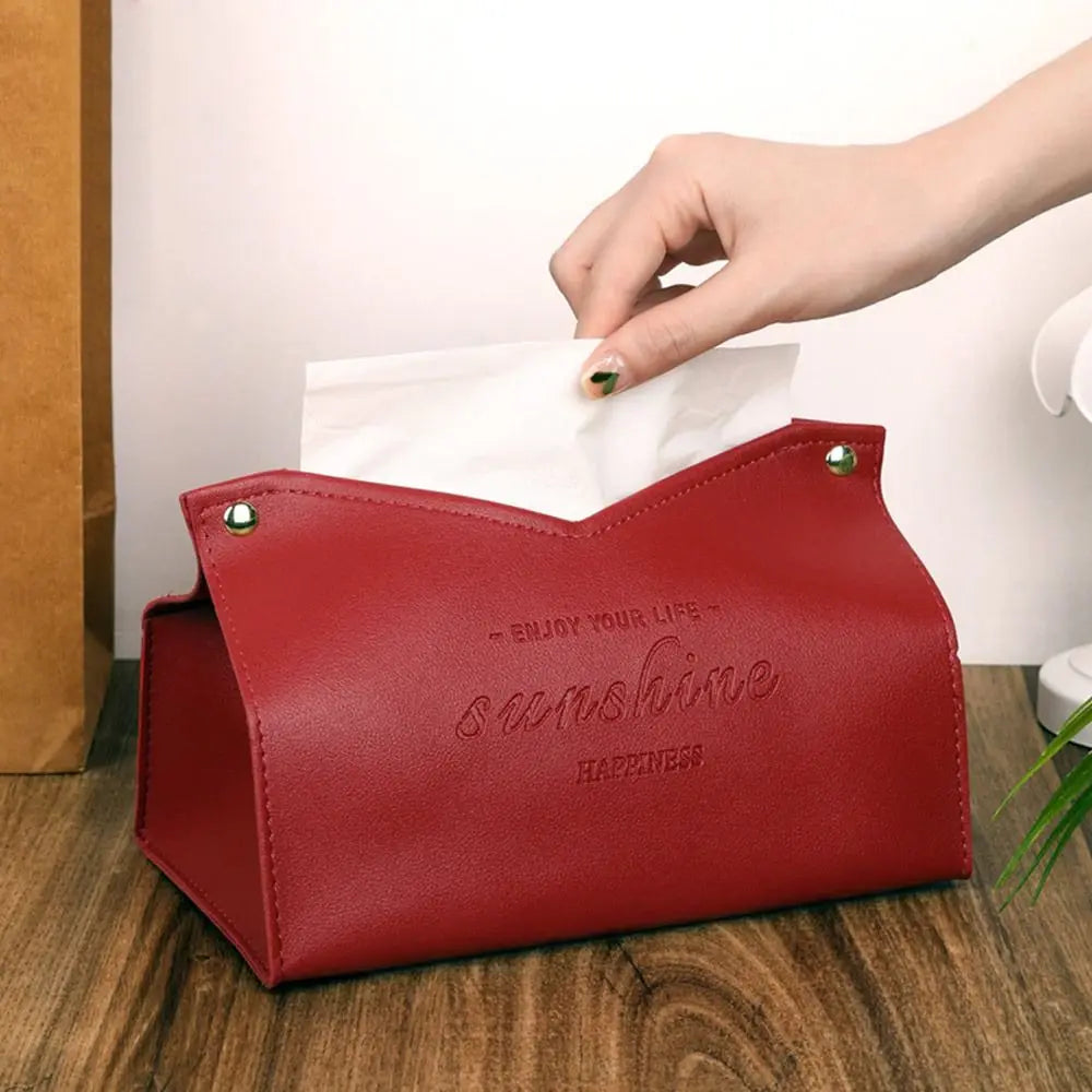 Home Living Room Decoration Large Storage Dispenser Car Tissue Box Tissue Case Paper Towel Box Napkin Holder