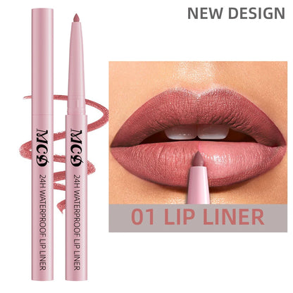 1PC Waterproof Matte Lip Liner Contours Lips in Shades Sexy Red Lipstick Natural Color Lip Makeup Hydrating Lip Cosmetic Gifts