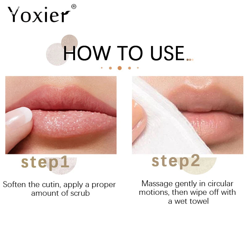 Lip Scrub Improve Dark Lips Moisturizing Reduce Lip Lines Anti Drying Deep Nourishment Repair Exfoliating Massage Lip Care