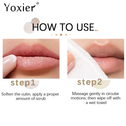 Lip Scrub Improve Dark Lips Moisturizing Reduce Lip Lines Anti Drying Deep Nourishment Repair Exfoliating Massage Lip Care