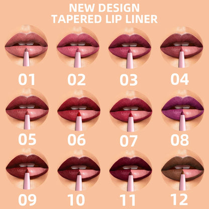 1PC Waterproof Matte Lip Liner Contours Lips in Shades Sexy Red Lipstick Natural Color Lip Makeup Hydrating Lip Cosmetic Gifts