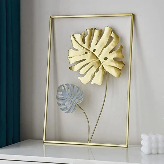 Room Wall Hanging Decor Home Decoration Handicraft Leaves Sculpture Desktop Ornaments Iron Arts Crafts Ginkgo Leaf Ornaments