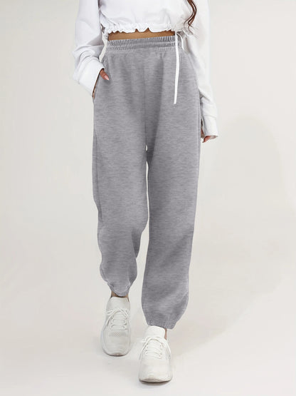 Trendy Baggy Joggers for Women High Waist Soft Sweatpants Casual Trousers for Spring Autumn