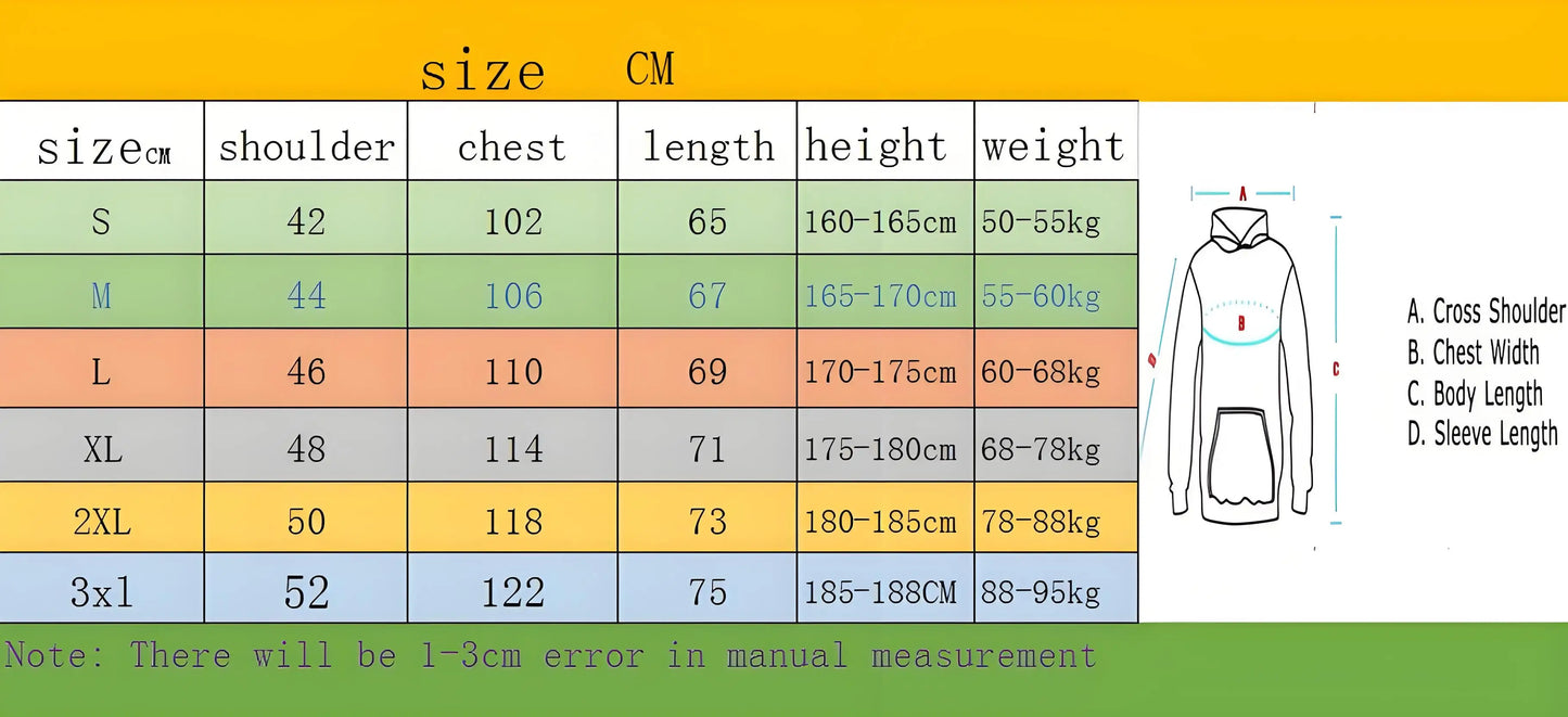Men's Autumn and Winter Pattern Casual Two-Piece Set Hooded Sweatshirt and Pants withPockets Regular Fit Qutdoor Sport Suit