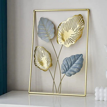 Room Wall Hanging Decor Home Decoration Handicraft Leaves Sculpture Desktop Ornaments Iron Arts Crafts Ginkgo Leaf Ornaments
