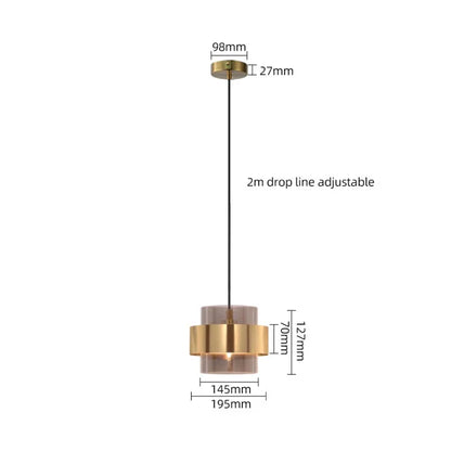 post-modern Bedroom art decor fancy fashion dining led lamp hanging suspended decoration hotel indoor home modern pendant light