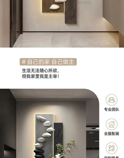 Living room decoration painting, light luxury, high-end feeling, background wall hanging painting.
