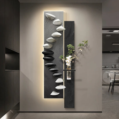 Living room decoration painting, light luxury, high-end feeling, background wall hanging painting.