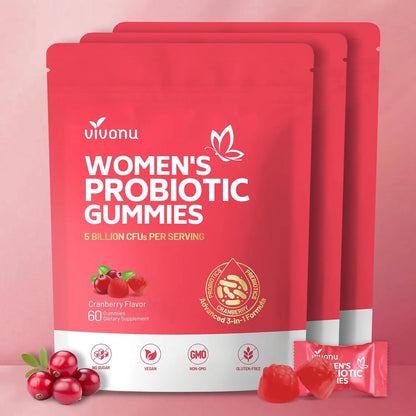 Probiotic for Women Probiotic Gummies Feminine Daily Wellness Balance Ph Gummies Cranberry Probiotics Health Yeast Ph Balance