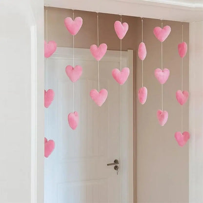 Partition Girls Room Decor High Beauty Women Gift Door Hanging Curtain Love Hearts Pendant Home Decor Door Curtain Ornaments