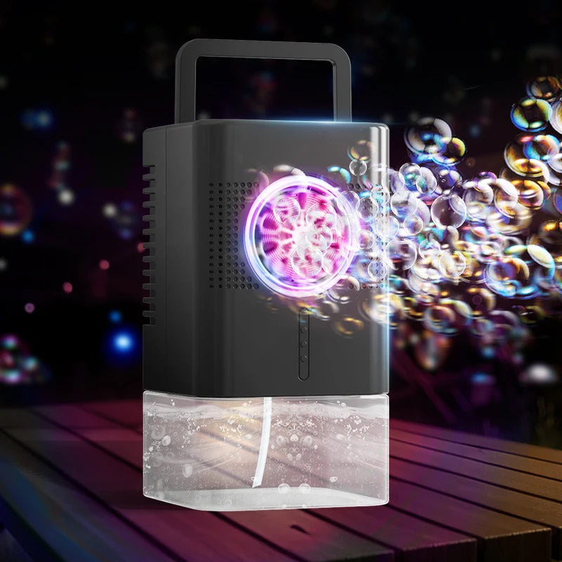 Highly durable, portable bubble generator with a large capacity of 400 ml – perfect for outdoor gatherings.