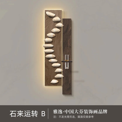 Living room decoration painting, light luxury, high-end feeling, background wall hanging painting.