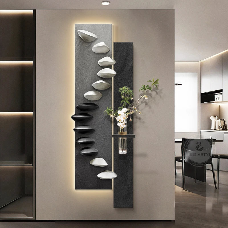 Living room decoration painting, light luxury, high-end feeling, background wall hanging painting.