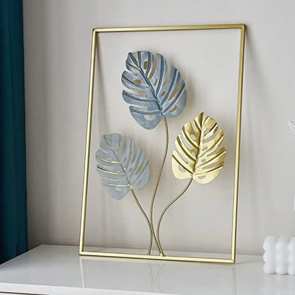 Room Wall Hanging Decor Home Decoration Handicraft Leaves Sculpture Desktop Ornaments Iron Arts Crafts Ginkgo Leaf Ornaments