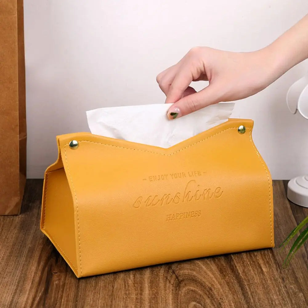 Home Living Room Decoration Large Storage Dispenser Car Tissue Box Tissue Case Paper Towel Box Napkin Holder
