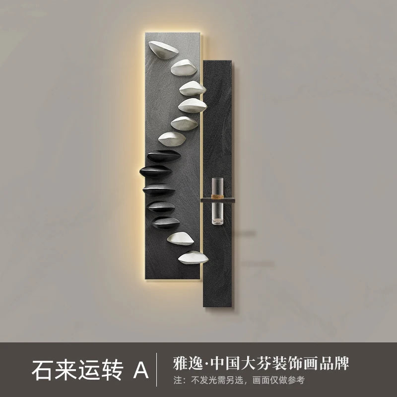 Living room decoration painting, light luxury, high-end feeling, background wall hanging painting.