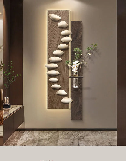 Living room decoration painting, light luxury, high-end feeling, background wall hanging painting.