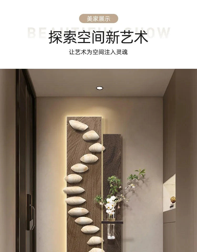 Living room decoration painting, light luxury, high-end feeling, background wall hanging painting.