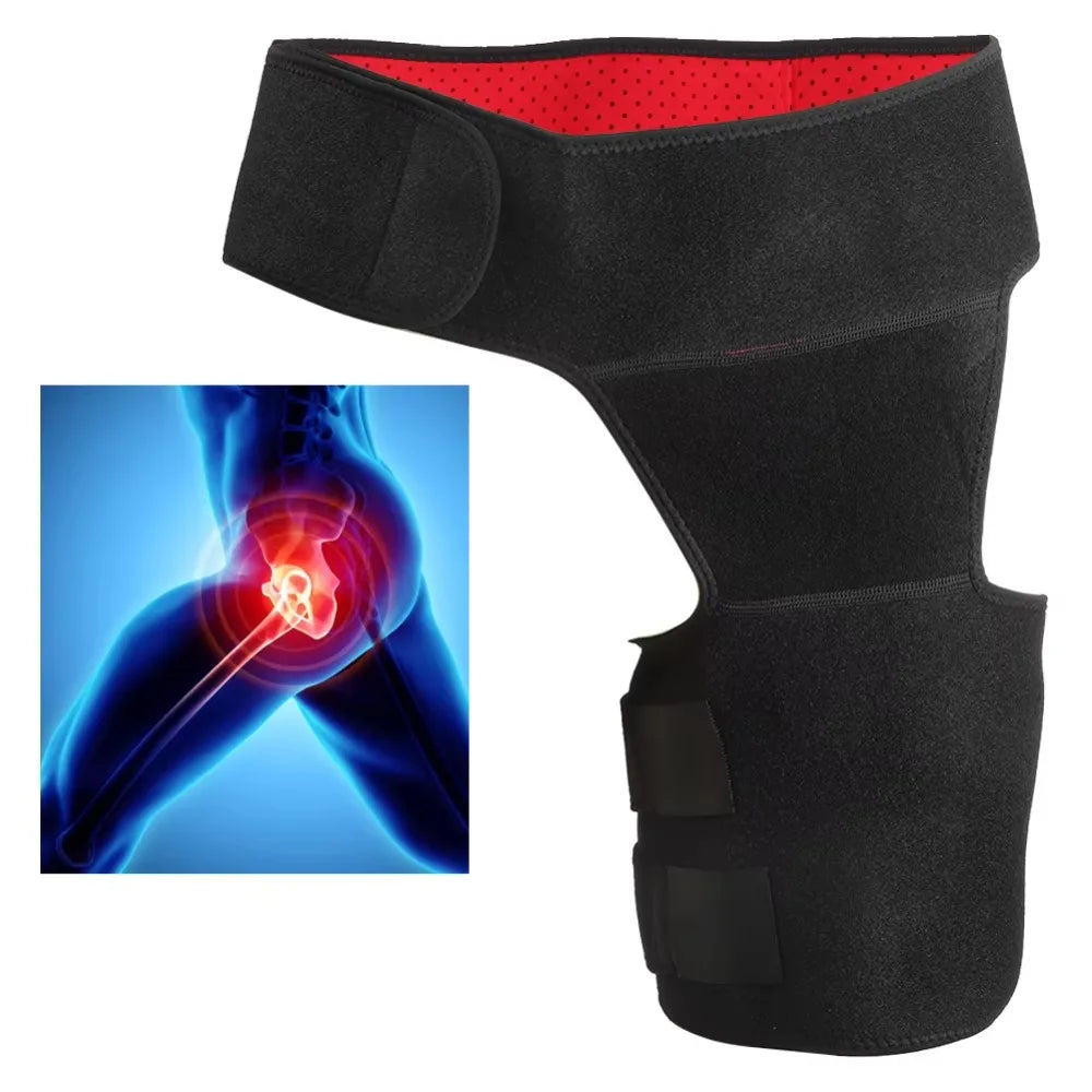 Breathable Adjustable Compression Brace Groin Support Wrap Hip Joint Support Pain Relief Strain Arthritis Thigh Braces Protector