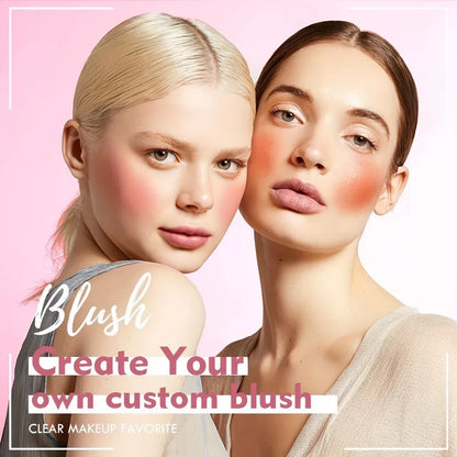 6-Shade Matte Blush Palette - Waterproof, Buildable Coverage for All Skin Tones, Enhances Natural Glow with Peach & Pink Shades