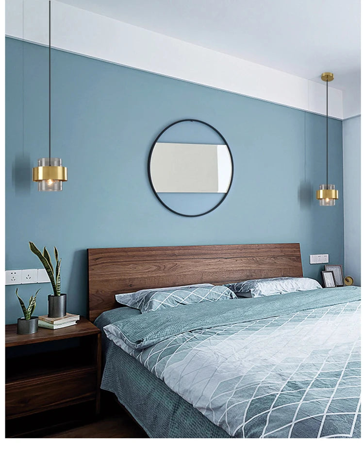 post-modern Bedroom art decor fancy fashion dining led lamp hanging suspended decoration hotel indoor home modern pendant light