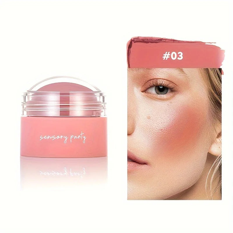 6-Shade Matte Blush Palette - Waterproof, Buildable Coverage for All Skin Tones, Enhances Natural Glow with Peach & Pink Shades